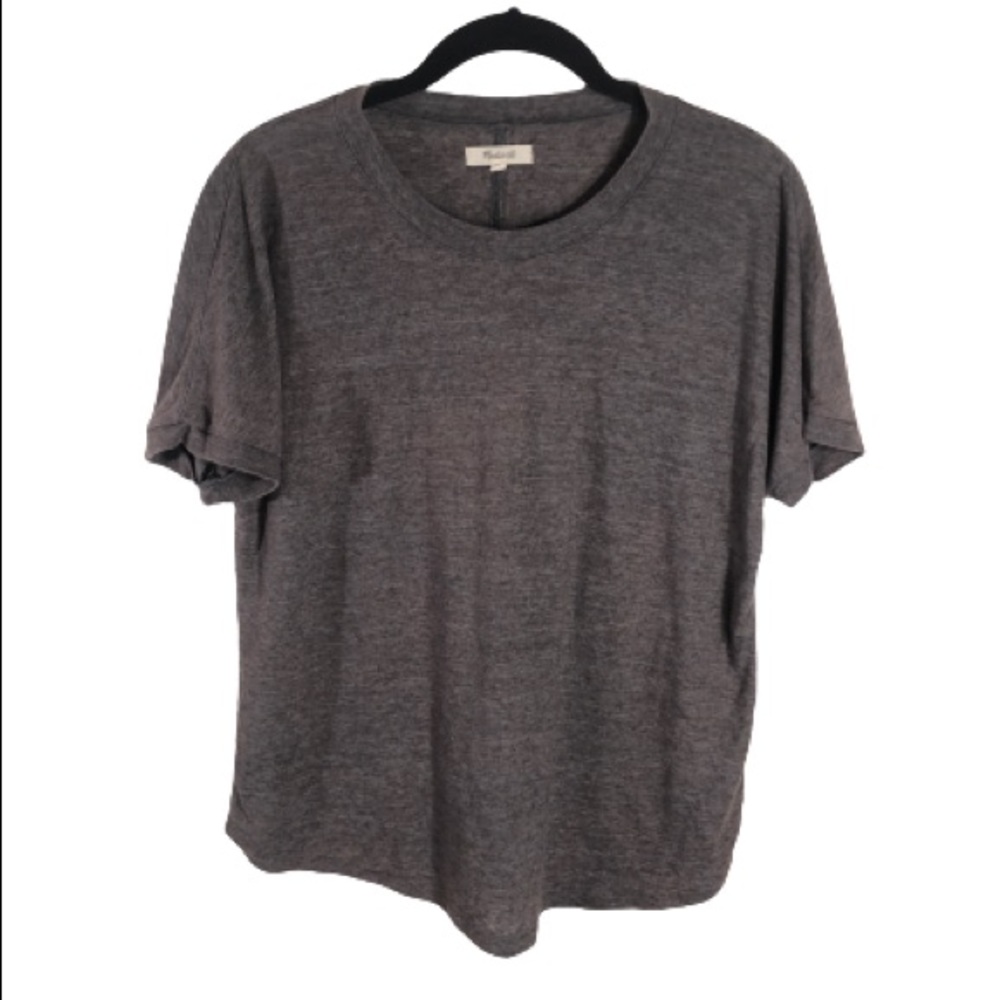 MADEWELL Grey Crew Neck Tee Top Size Small